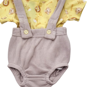 Pelele Tirantes Ysabel Mora Mostaza y Beig