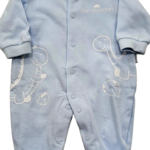 Pijama Don Algodon Azul Dinos